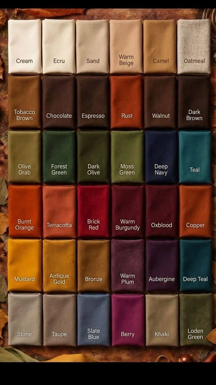 Earthy & Neutral Colours